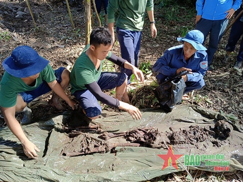 Quân khu 9 tìm kiếm được 7 bộ hài cốt liệt sĩ trên địa bàn tỉnh Trà Vinh